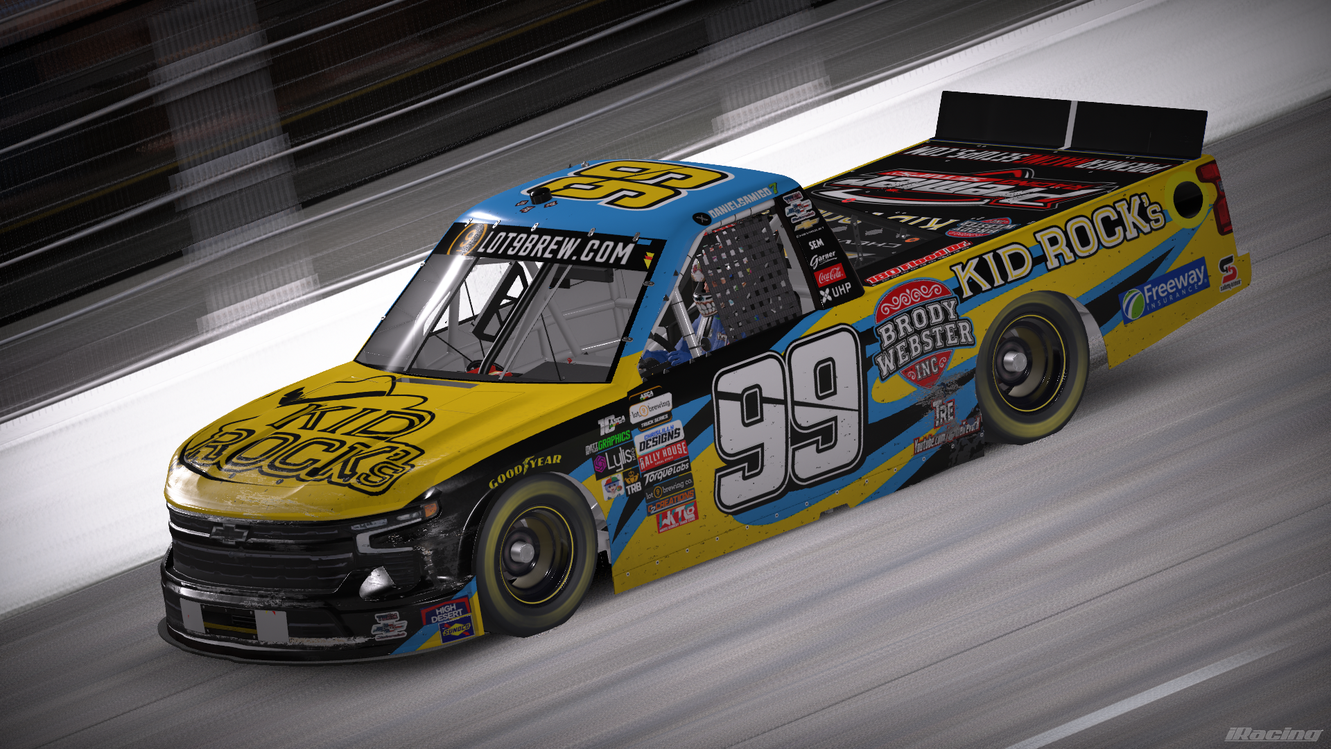 #99 / Kid Rock / Brody Webster Inc. — 2022 Daniel Suarez Throwback